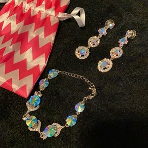 Opal Bracelet & Earrings Set